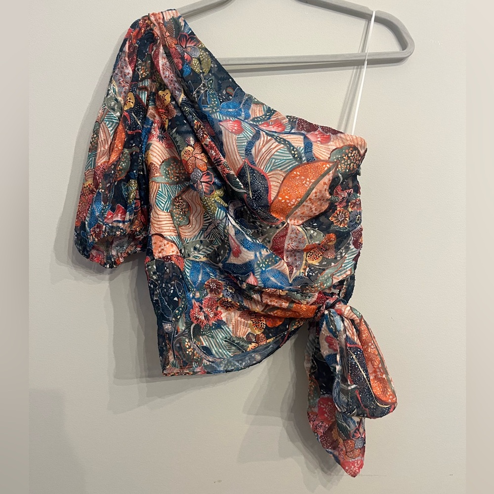 Amanda Uprichard one shoulder top